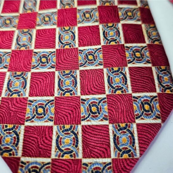 Set of 2 Vintage Metropolitan Museum of Art 100% Silk Neckties Nautical Boat Tie - Picture 6 of 8